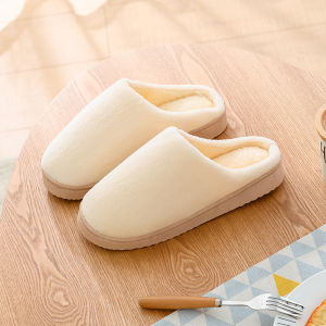 Winter Warmth Padded Coral Fleece Anti-Odor Soft Sole Slippers
