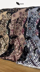 05 meter Bahan Kain Batik Halus BSY Foil Printing Motif Jawara