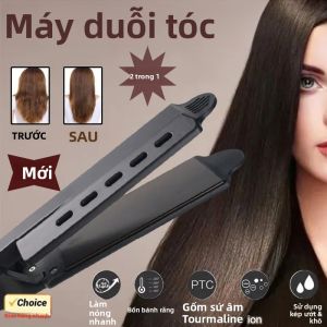 Máy Làm Thẳng Và Uốn Tóc 2 Trong 1 Năm 2025 Với 4 Mức Nhiệt Độ Điều Khiển Kỹ Thuật Số Di Động Tạo Kiểu Tóc Thẳng Và Xoăn Tạo Mái Bằng Hơi Nước