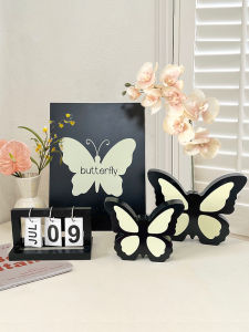 Modern Luxury Butterfly Decorative Painting Room Entrance Living Room TV Cabinet Decorative Accessories Soft Decoration