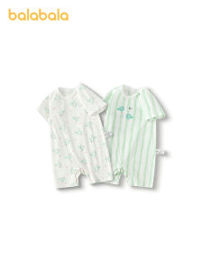 balabala Newborn Romper Bodysuit Cotton Sleepwear Summer Boys Girls