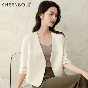 White Sleeveless Casual Style Womens Jacket Summer New Fashion Slimming Versatile Mini Suit Polyester Fabric Commute Style