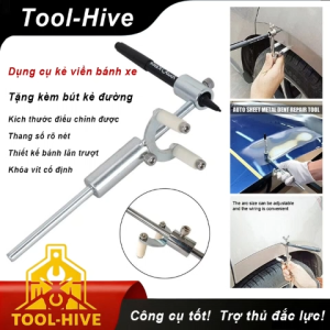 Dụng cụ kẻ viền bánh xe ô tô thước vẽ đường sửa thân xe di động dao kẻ đánh dấu thân xe