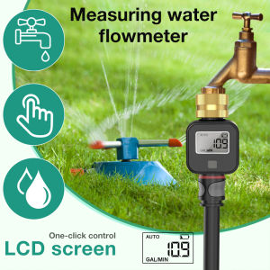 Đồng hồ đo lưu lượng nước IPX6 không thấm nước với chủ đề đầu vào bằng đồng để đo đầu tưới thảm cỏ bể nước ống nước tưới vườn ngoài trời