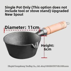 High Temperature Cooking Cast Iron No-Coating Frying Pan