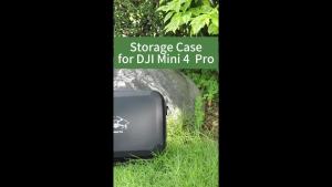 XFJI | For DJI Mini 4 Pro Carrying Case Hard EVA Storage Bag Drone Remote Control Box Protective Travel Handbag Waterproof Shoulder Bag