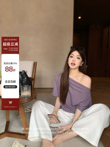 เสื้อยืดคอกลมแขนกุดหลวมๆ สำหรับผู้หญิงในช่วงฤดูร้อน เสื้อผ้าทำงานสไตล์เกาหลีแบบลำลอง สีสันสดใส แขนกุด แขนยาว ปกติ