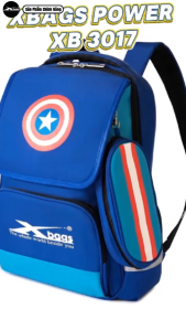 Balo Học Sinh Nam Cấp 1 Chống Nước Xbags Power XB3017 Nhiều Ngăn Tiện Dụng Cao Cấp Màu Xanh Dương Cá Tính Hiện Đại!