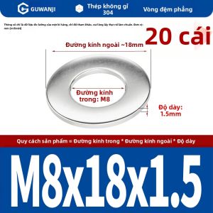 GUWANJI | Đệm Ốc Vít Inox Lớn Dày