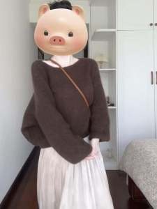 Loose Long Sleeve Womens Knitted Sweater Shoulder Bared Style Commute Autumn Winter Inner Wear Casual Fashion Korean Style