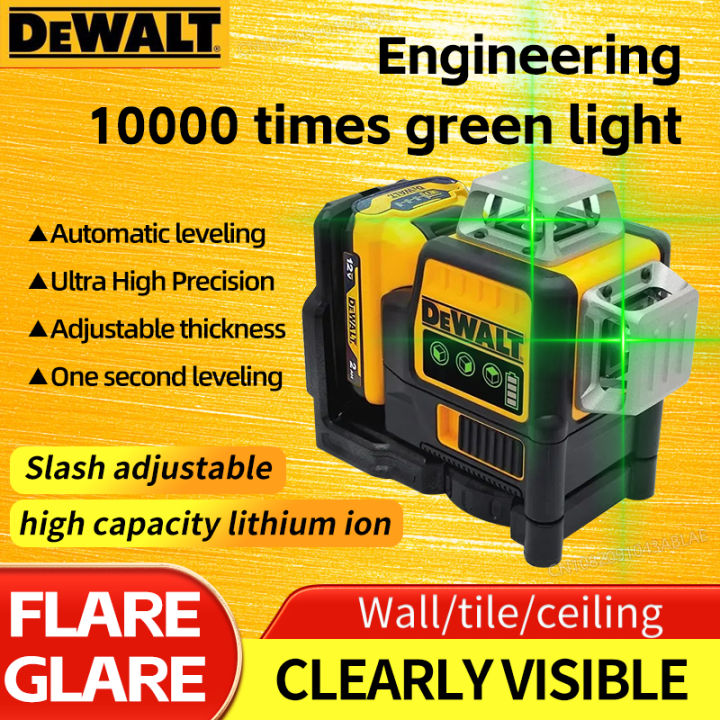 Dewalt DW089LG 12 Lines Professional Laser Level Green Beam Line 12V