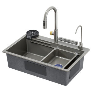 SHENYUAN | Large Single Basin Kitchen Sink 304 Stainless Steel