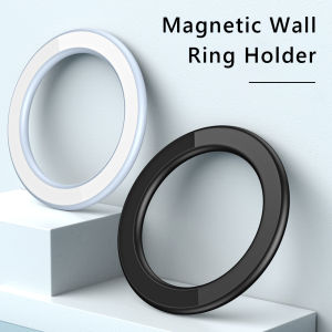 Magnetic Wall Mobile Phone Holder Ultra-thin Round Wall Bracket Zinc Alloy Mirror Car Interior Kitchen for iPhone 14 13 12
