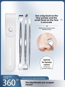 Blackhead Scraping Pore Cleanser Dead Sebum Squeeze Acne Stick Acne Needle Pimple Pin Beauty Salon Hair Follicle Cleaning Manual Device