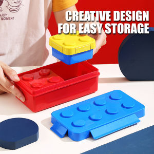 Toddler Utensils and Brick Toys - Set of 2 Interlocking Block Kids Silverware - Toddler Fork and Spoon Set for Kids - Stainless Steel Kids Cutlery