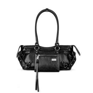 JANDRESS | Retro Chic Cool Black Shoulder Bag