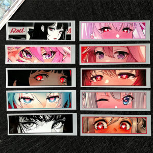 JDM อะนิเมะสาวดวงตาสติกเกอร์สะท้อนแสงรถจักรยานยนต์ถังน้ำมันร่างกายกันน้ำสติ๊กเกอร์ไวนิล