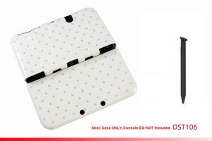 Cute Polka Dot Protective Case For NEW 3DSXL Soft Shell For NEW 3DSLL Split Type Full Protect Shell Scratch-Resistant With Stylu