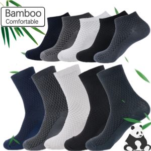 High Quality Men Bamboo Fiber Socks Men Breathable Compression Long Socks Business Casual Male Large size