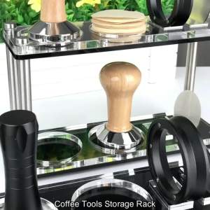 Powder Press Storage Rack Espresso Tamper Mat Coffee Filter Tamper Holder Espresso Tamper Holder Tamping Stand