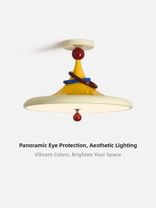 NSWR | Colorful Eye-Protective Cream-Style Ceiling Lamp