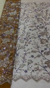 5 Yards Tulle Net African Lace Fabric Bead Lace 2026 High Quality Black Nigeria Sequin Fabrics for Wedding Evening Dress Sewing