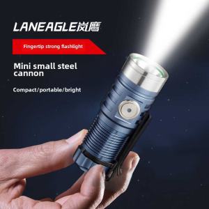 Mini Portable High Brightness LED Flashlight Outdoor Camping Travel Waterproof Handheld Torch Light with Type-C Rechargeable Feature