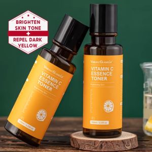 VIBRANT GLAMOUR [BPOM] Vitamin C Toner 100ml Memutihkan Melembabkan Mencerahkan Warna  Fading Dark Spots Reduce Facial Essence Toner Moisturizing Hydrating Pore Minimizer Menghilangkan  Pucat untuk Semua Jenis  Anti-kerut Anti penuaan