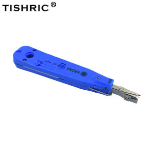 TISHRIC Original Gray Krone Professional Telecom Phone Wire Cable Lsa-plus RJ11 RJ45 Optical Punch Down Network Tool Kit