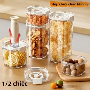Hộp Đựng Kín Chân Không Bằng Điện Cho Hạt Cà Phê Ngũ Cốc Hộp Đựng Cơm Chống Ẩm Bình Nhựa Thân Thiện Với Môi Trường Với Tính Năng Bảo Quản Độ Tươi