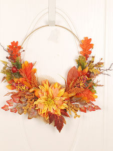 Đồ Trang Trí Mùa Thu Iron Wreath Hoa Lụa Pha Trộn Trang Trí Trong Nhà Trang Trí Cửa Trang Trí Tường Trang Trí Cho Lễ Tạ Ơn
