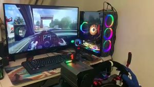 【COD】For Logitech G29 and Thrustmaster T300Racing SimulatorFoldableSteering wheel bracket