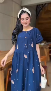 CORDELIA - Daster  Chibi Jumbo Lengan Pendek – Dress Santai Ibu Menyusui Busui Friendly