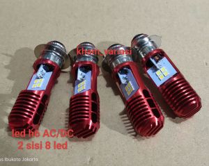 PROMO CUCI GUDANG LAMPU DEPAN H6 AC&DC 2 SISI 8 LED