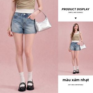 spao | Quần Short Đenim Ôm Cao