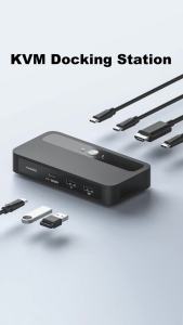Hagibis | Hagibis USB C KVM Switch 4K HDMI 2-Máy Tính Chia Sẻ Với USB Hub PD Hỗ Trợ Một Màn Hình Bàn Phím Chuột Thiết Bị Chia Sẻ Máy In