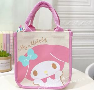 Tas Sanrio Import / Tas Tangan Canvas Sanrio Cinnamoroll / Tas Melody / Hand Bag Kuromi Hello Kitty