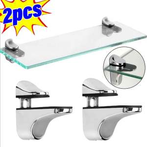 Yespery 2 cái có thể điều chỉnh kệ kính chủ kẹp phòng tắm khung hỗ trợ Kệ chủ gỗ Kệ hỗ trợ Khung kệ cho thủy tinh