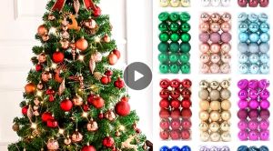Christmas Baubles 24  Pieces 6cm Christmas Ball Ornaments Shatterproof Christmas Decorations Tree Balls for Xmas Christmas Tree