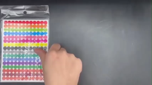 40 Sheet/Set Coloured Dot Stickers Self-Adhesive Round Color Coding Labels For OfficeClassroom Decor