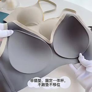 💗🙋‍♀️💗专供亚马逊日本无痕一体杯文胸薄款聚拢性感一片式无痕无钢圈内衣