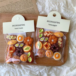 12pcs Mini Fridge Magnets Set Resin Decorative Refrigerator Magnets Kitchen Home Decor Cute Bread Food Shaped Magnets