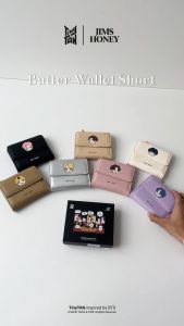 JIMS HONEY | TinyTAN - Butter Wallet Short - Dompet Lipat Pendek Wanita Kpop Konser