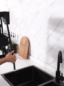 ชั้นวางของสามเหลี่ยมในครัว ชั้นวางชามวางตะเกียบสองชั้น รุ่นธรรมดา