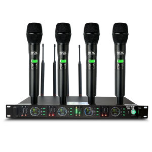 SAST OK-104 Conference Microphone One-To-Four Headset Worn True Diversity Anti-howling Frequency Modulated Handheld Microphone