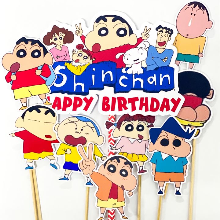 Shin Chan Crayon Blue Cake | Kid's Birthday Cake in Singapore –  Honeypeachsg Bakery