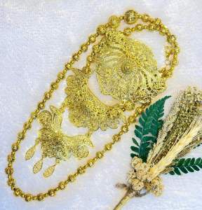 Kalung bros susun 3 ukuran besar/kalung bros kebaya/kalung bros terbaru 2025