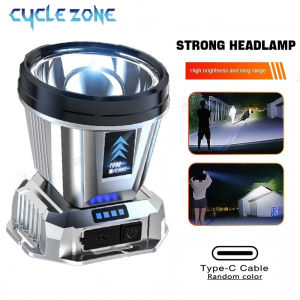 Portable Headlight Head Flashlight TYPE-C Rechargeable Headlamp Head-Mounted Night Fishing Lamp Outdoor Camping Lamp Front Torch