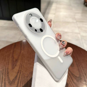 Ultra-Thin Porsche Design Magnetic Absorption Phone Case for Huawei Mate60 pro Transparent Mens Hard Shell Camera Protection