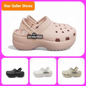 Sandal Crocs Wanita Classic Platfoam Tinggi 5 cm Sangat Ringan Paking Box Crocs* Made Vietnam